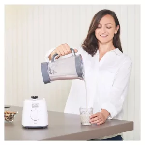 Kontrolsat - Liquidificadora Black+Decker 500W - 1,5L - 2 Velocidades + Pulse - BXJB500E