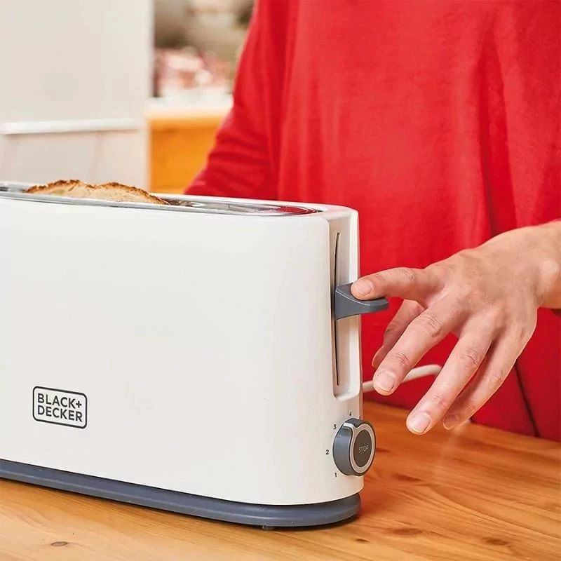 Kontrolsat - Black+Decker 1-Slot Toaster - 1000W - 7 Levels - White - BXTO1001E