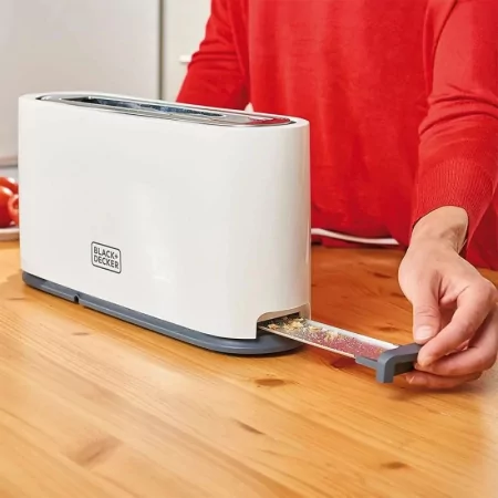 Kontrolsat - Black+Decker 1-Slot Toaster - 1000W - 7 Levels - White - BXTO1001E