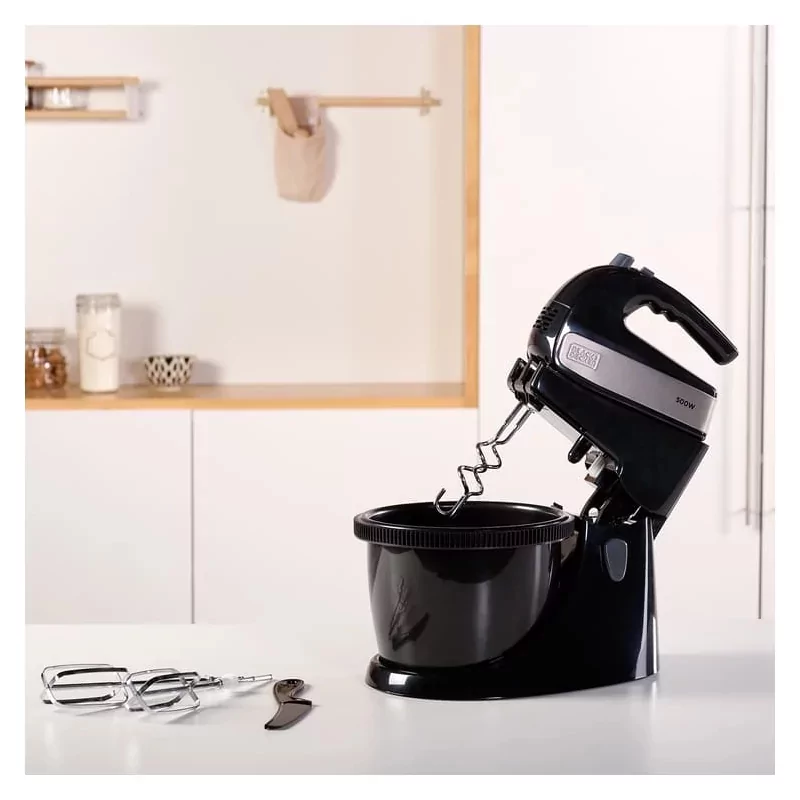 Kontrolsat - Batedeira Black+Decker 500W - Recipiente Rotativo 2,5L - BXMXA500E