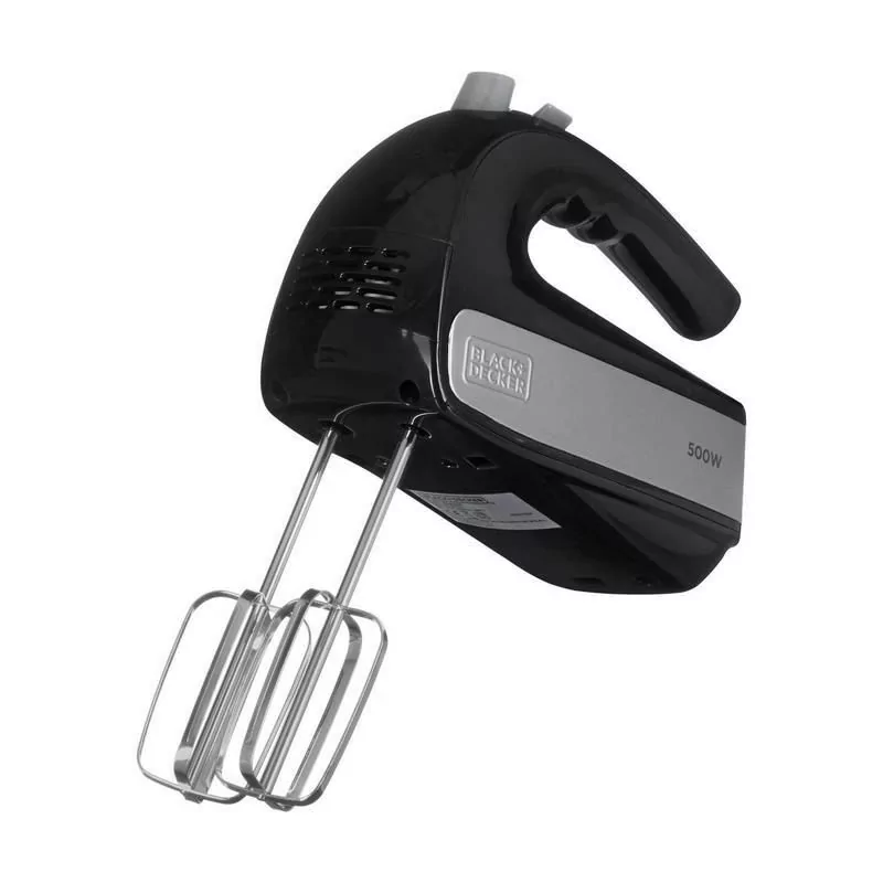 Kontrolsat - Batedeira Black+Decker 500W - 5 Velocidades Preto/Inox - BXMX500E Kontrolsat - Batedeira Black+Decker 500W - 5 Velocidades Preto/Inox - BXMX500E