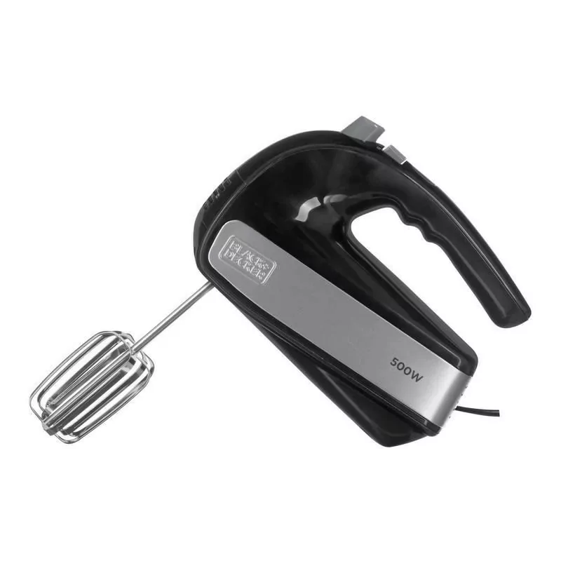 Kontrolsat - Batedeira Black+Decker 500W - 5 Velocidades Preto/Inox - BXMX500E