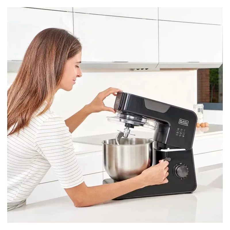 Kontrolsat - Batedeira Black+Decker 1000W - 5,2L - 8 Velocidades - BXKM1000E