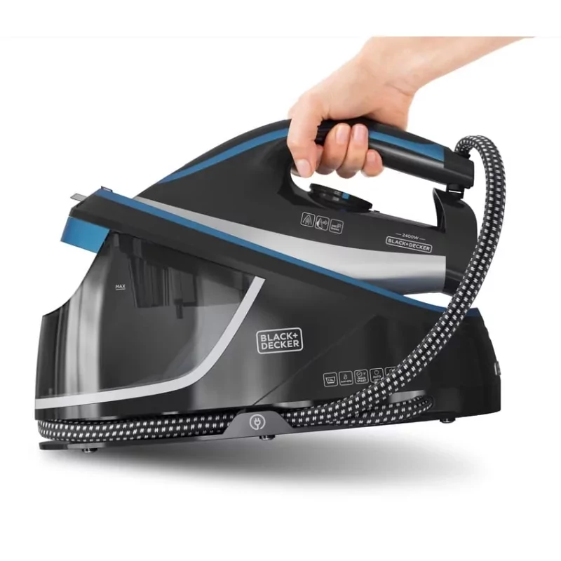 Kontrolsat - Black+Decker Steam Iron with Steam Wand - 2400W 1.5L 200g/min - Ceramic Base - BXSS2401E