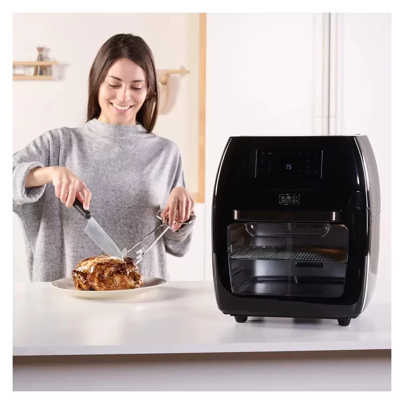 Kontrolsat - Air Fryer Forno Black+Decker 12L - 1700W 8 Programas - BXAFO1200E