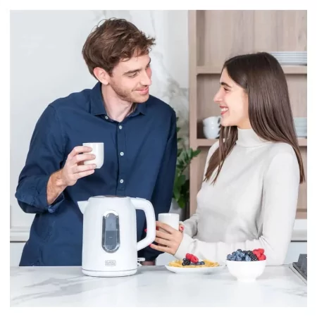 Kontrolsat - Black+Decker Electric Kettle 2200W 1.7L - White - BXKE2204E Kontrolsat - Black+Decker Electric Kettle 2200W 1.7L - White - BXKE2204E
