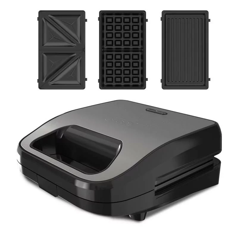 Kontrolsat - Black+Decker 750W Sandwich Maker - Sandwiches + Grill + Waffle - BXSA754E