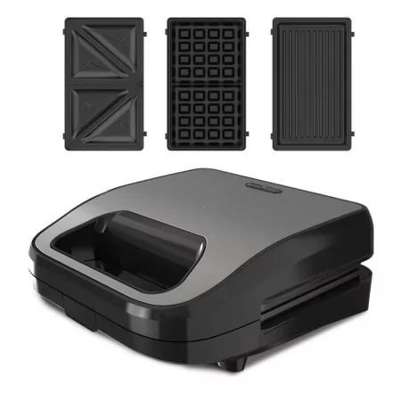 Kontrolsat - Black+Decker 750W Sandwich Maker - Sandwiches + Grill + Waffle - BXSA754E