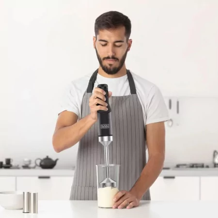 Kontrolsat - Varinha Mágica Black+Decker 1500W - Inox + Copo Medidor 0.7L - BXHB1501E