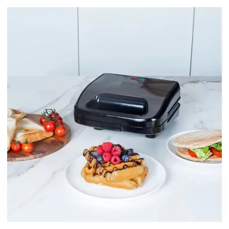 Kontrolsat - Sandwicheira Black+Decker 750W - Sandes + Grelha + Waffle - BXSA754E
