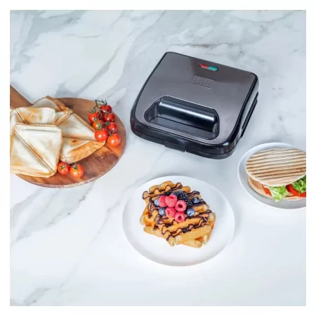Kontrolsat - Sandwicheira Black+Decker 750W - Sandes + Grelha + Waffle - BXSA754E