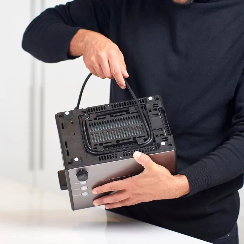 Kontrolsat - Torradeira Black+Decker 900W - 2 Fendas 7 Níveis - Inox - BXTO900E