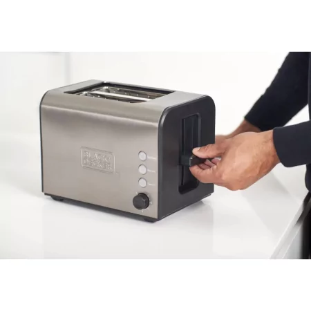 Kontrolsat - Torradeira Black+Decker 900W - 2 Fendas 7 Níveis - Inox - BXTO900E