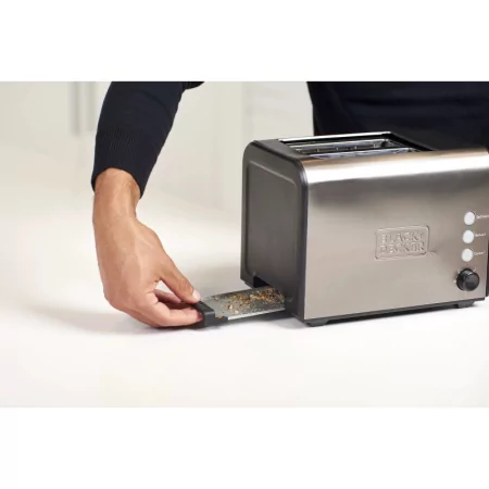 Kontrolsat - Torradeira Black+Decker 900W - 2 Fendas 7 Níveis - Inox - BXTO900E