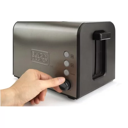 Kontrolsat - Torradeira Black+Decker 900W - 2 Fendas 7 Níveis - Inox - BXTO900E