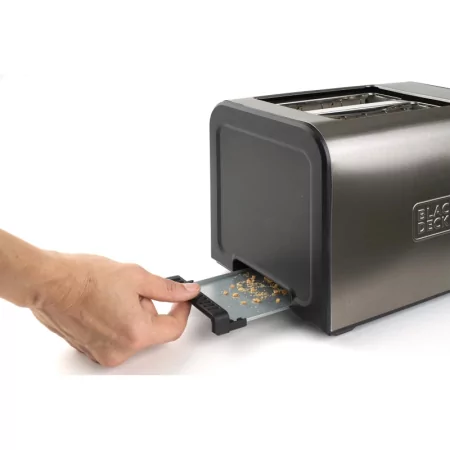 Kontrolsat - Torradeira Black+Decker 900W - 2 Fendas 7 Níveis - Inox - BXTO900E
