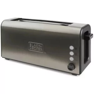 Kontrolsat - Black+Decker Toaster 1000W - 1 Extra-Long Slot - 7 Levels - Stainless Steel - BXTO1000E