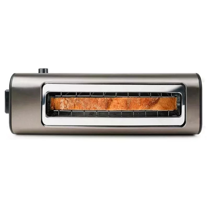 Kontrolsat - Torradeira Black+Decker 1000W - 1 Fenda Extra-Longa - 7 Níveis - Inox - BXTO1000E 