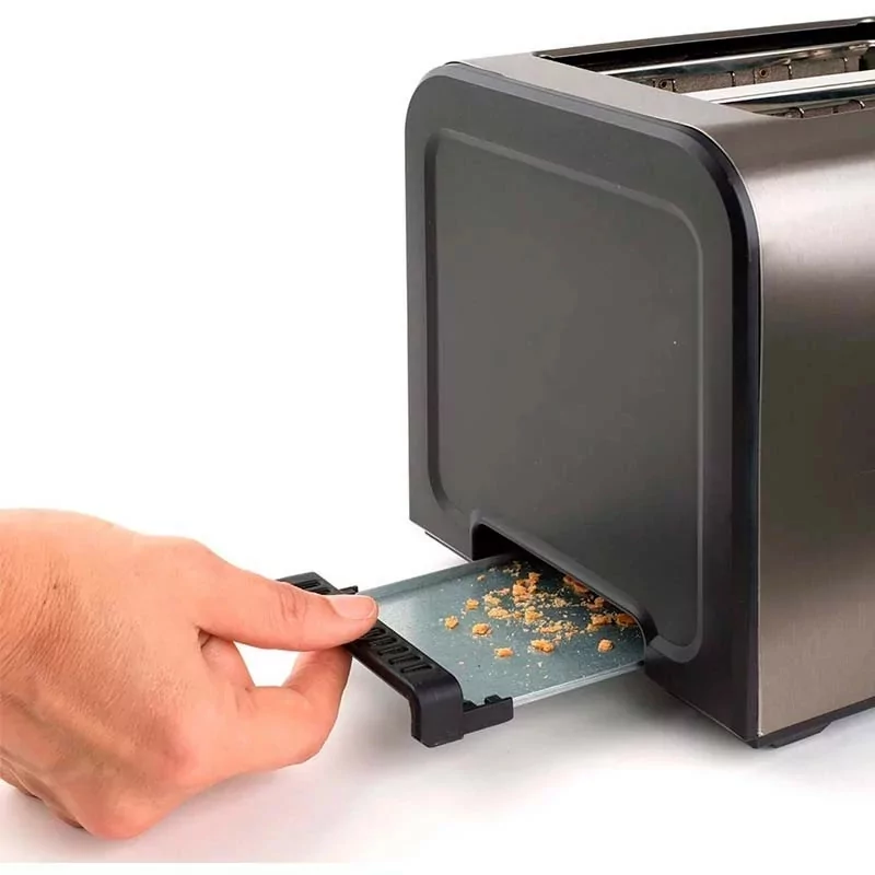 Kontrolsat - Torradeira Black+Decker 1000W - 1 Fenda Extra-Longa - 7 Níveis - Inox - BXTO1000E 