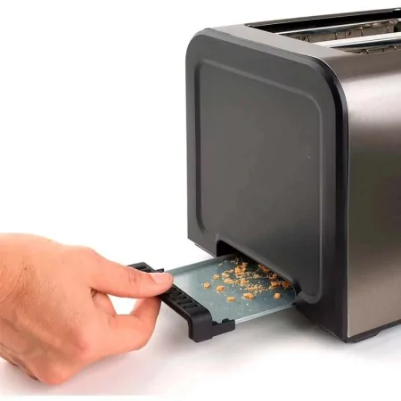 Kontrolsat - Torradeira Black+Decker 1000W - 1 Fenda Extra-Longa - 7 Níveis - Inox - BXTO1000E 