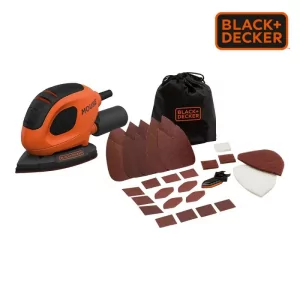 Kontrolsat - Detail Sander Mouse Black+Decker - 55W - 15 Accessories - BEW230BC-QS