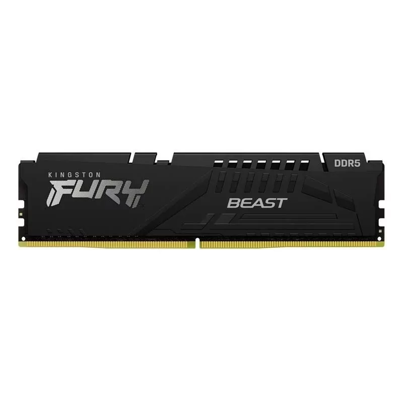 Kontrolsat - Memória RAM Kingston Fury Beast 16GB (1x16GB) DDR5-6000MHz CL40 Preta - KF560C40BB-16
