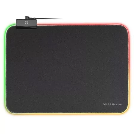 Kontrolsat - Tapete de Rato Mars Gaming - RGB - Preto - MMPRGBL