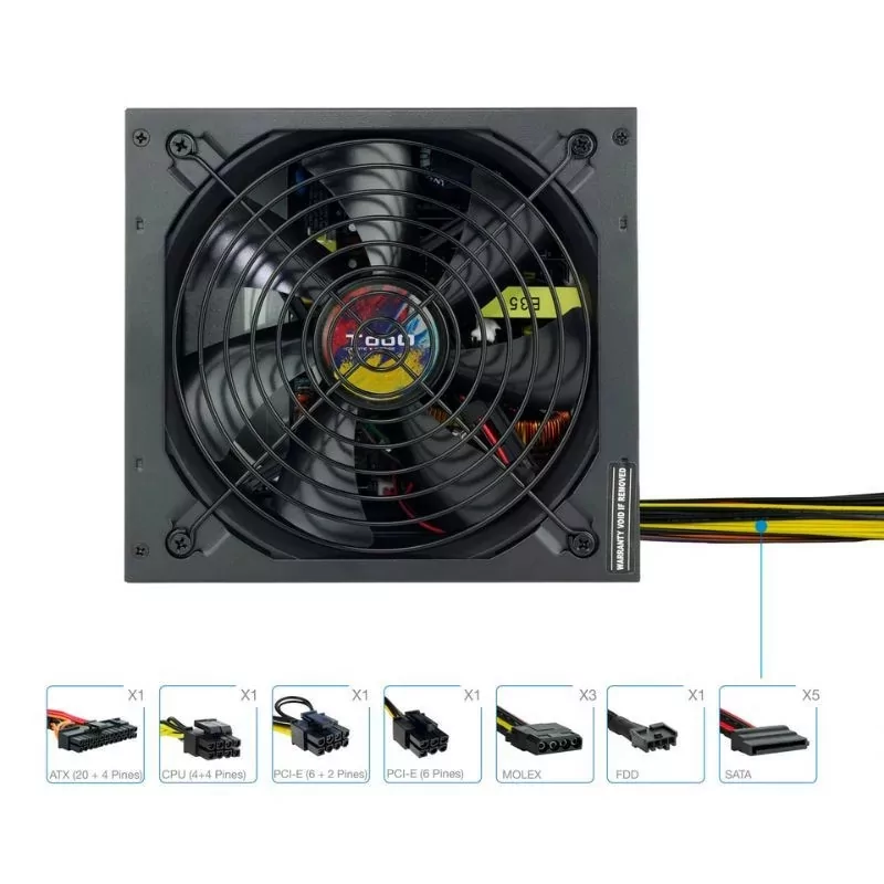 Kontrolsat - TooQ Power Supply - ATX 650W - TQAPOLO-650SP