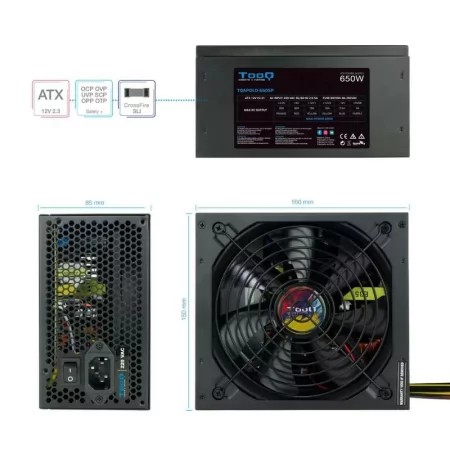 Kontrolsat - TooQ Power Supply - ATX 650W - TQAPOLO-650SP