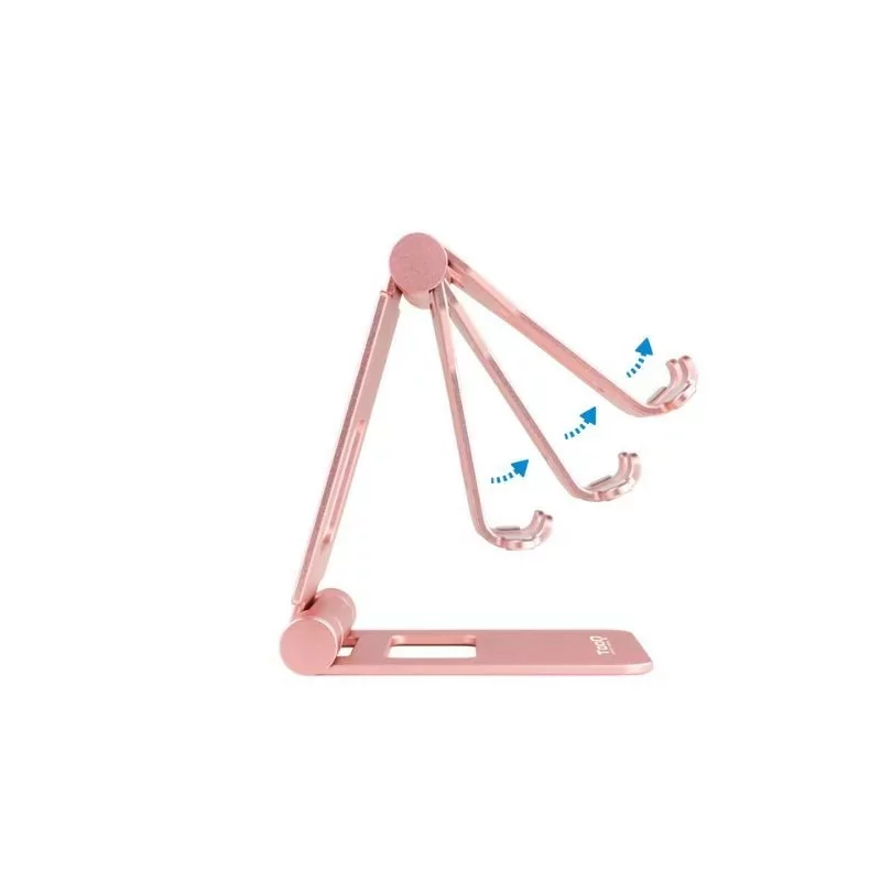 Kontrolsat - TooQ Adjustable Desk Stand - For Cell Phone / Tablet - 10" - Pink - PH-KEOPS-OCASO