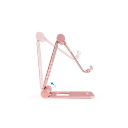 Kontrolsat - TooQ Adjustable Desk Stand - For Cell Phone / Tablet - 10" - Pink - PH-KEOPS-OCASO