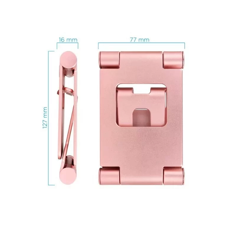Kontrolsat - TooQ Adjustable Desk Stand - For Cell Phone / Tablet - 10" - Pink - PH-KEOPS-OCASO