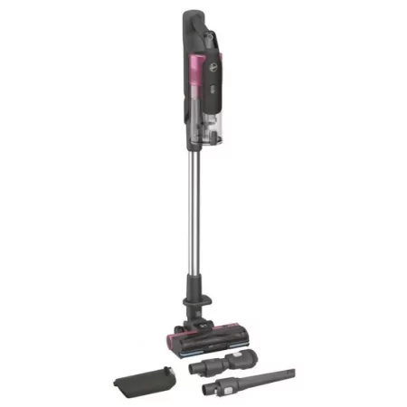 Kontrolsat - Aspirador Vertical Hoover HF9 - Anti-Twist - 350W - 21.6V - Preto / Rosa - HF920H Kontrolsat - Aspirador Vertical Hoover HF9 - Anti-Twist - 350W - 21.6V - Preto / Rosa - HF920H
