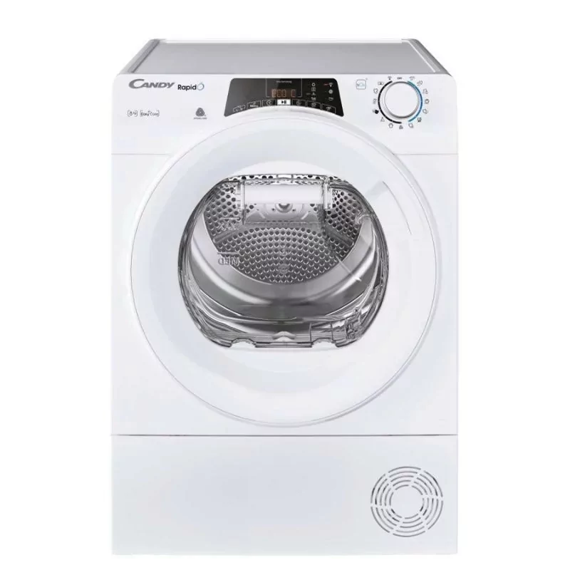 Kontrolsat - Candy Tumble Dryer - 8Kg - Heat Pump - Class A++ - White - Wi-Fi - ROE H8A2TE-S