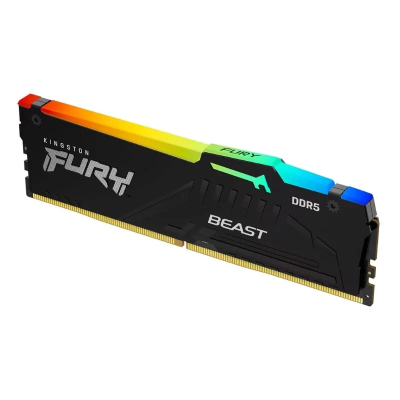 Kontrolsat - Dimm KINGSTON 16GB DDR5 5200MT/s CL36 FURY Beast Black RGB