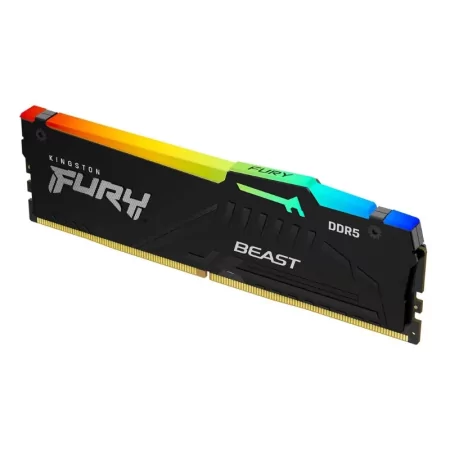 Kontrolsat - Dimm KINGSTON 16GB DDR5 5200MT/s CL36 FURY Beast Black RGB Kontrolsat - Dimm KINGSTON 16GB DDR5 5200MT/s CL36 FURY Beast Black RGB
