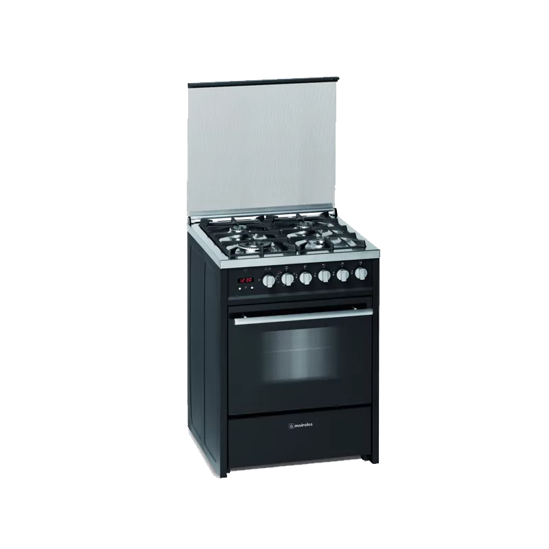 Cocina de Gas Meireles - 4 Quemadores - 55L - Gas Natural - Negro - E 610 BL NAT Cocina de Gas Meireles - 4 Quemadores - 55L - Gas Natural - Negro - E 610 BL NAT