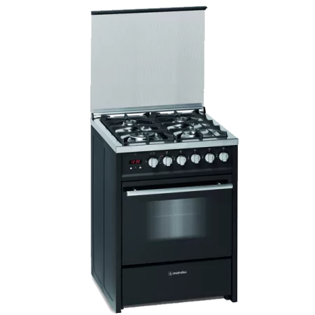 Cocina de Gas Meireles - 4 Quemadores - 55L - Gas Natural - Negro - E 610 BL NAT