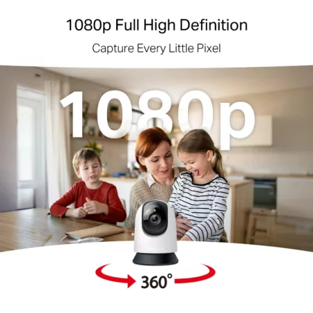 Câmara Wi-Fi Interior Mercusys MC200 Pan/Tilt Full HD com Visão Noturna e MicroSD