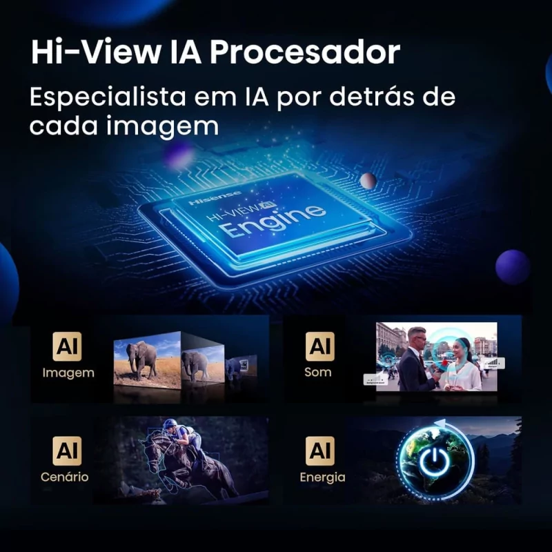 Smart TV Hisense 55E8Q Mini LED 55" (139 cm) 4K 144Hz Dolby Vision