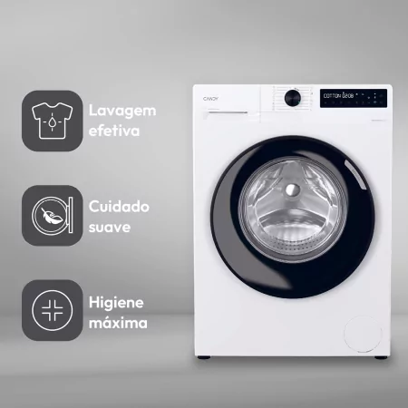 Máquina de Lavar Roupa Candy BR48B6S 8kg 1400RPM Inverter Wi-Fi Classe A