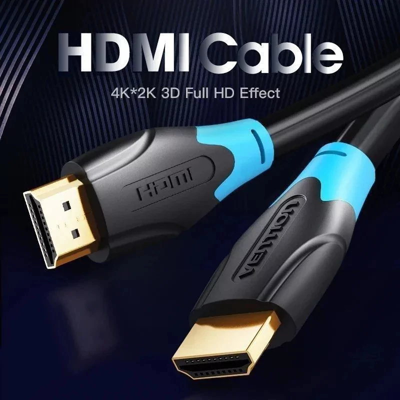 Cabo HDMI 20m 2.0 4K Vention - AACBQ - HDMI Macho para HDMI Macho - Azul