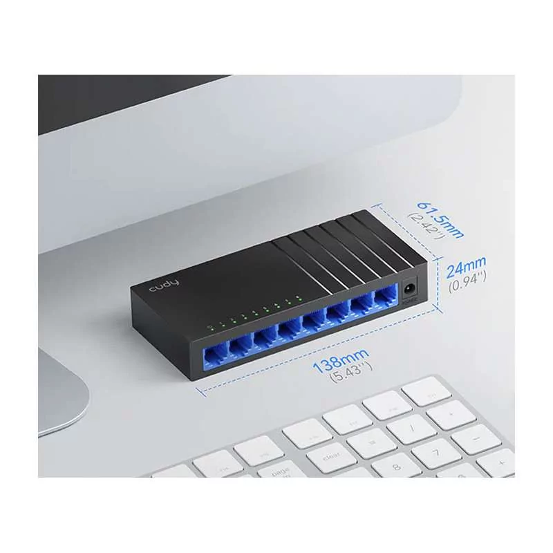 Cudy Switch - 8 Gigabit Ports - UnManaged - GS108D