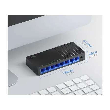 Cudy Switch - 8 Gigabit Ports - UnManaged - GS108D