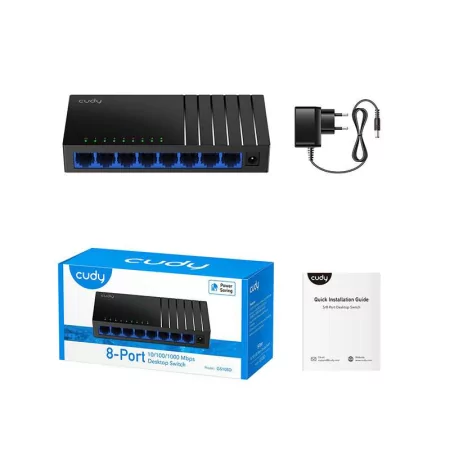 Cudy Switch - 8 Gigabit Ports - UnManaged - GS108D