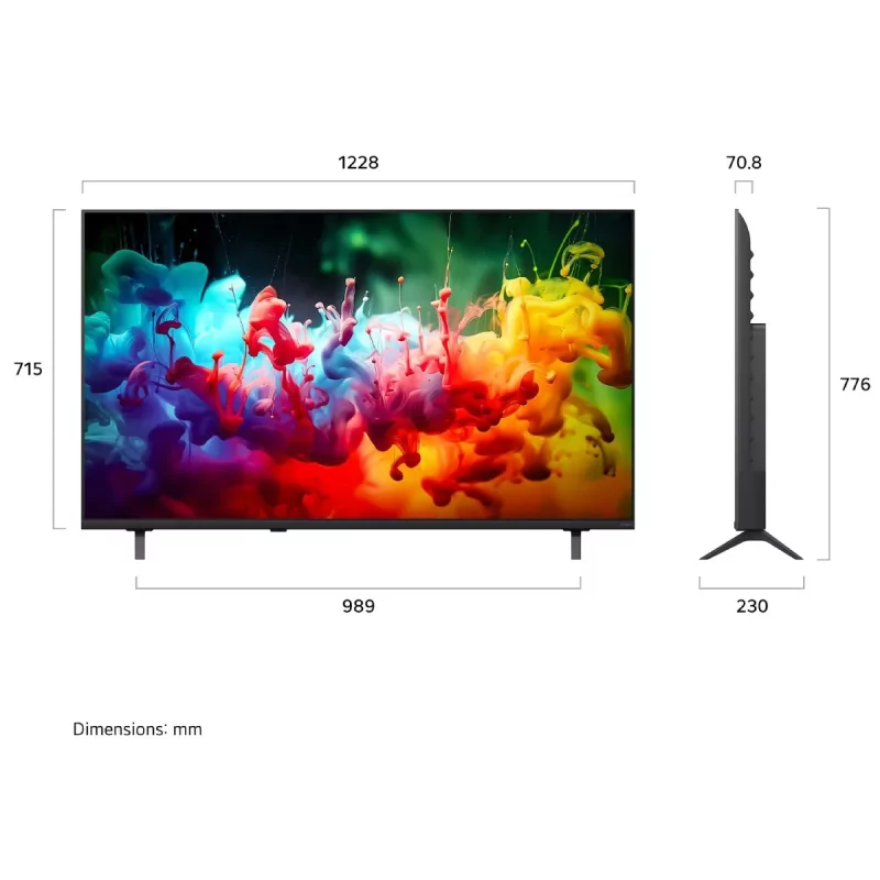 Smart TV LG 55QNED7EB de 55" (140 cm) QNED Mini LED 4K UHD AI α7 Gen9 HDR10 Magic Remote