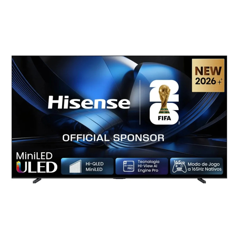 Smart TV Hisense 100U7SE 100" (253 cm) MiniLED QLED 4K 165Hz Dolby Vision IQ Hi-View AI Engine PRO VIDAA U9