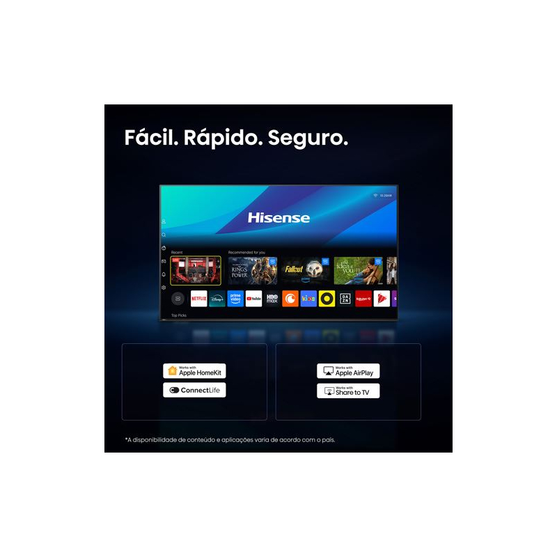 Smart TV Hisense 32A4S de 32" (81 cm) HD (HDR10) VIDAA U9