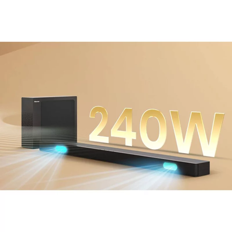 Soundbar Hisense HS2100 240W - CH 2.1 DTS:Virtual X - Black