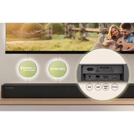 Soundbar Hisense HS2100 240W - CH 2.1 DTS:Virtual X - Black